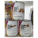 (3) Quarts of Rich Brown Interior/Exterior Paint
