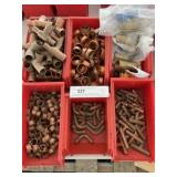 (6) Boxes of Brass Valves and Copper Fittings