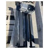 (12) Powder Coated Aluminum Railing Posts