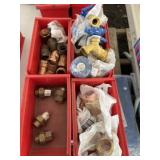 1-1/2" Brass Valves and Copper Fittings
