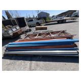 (3) Sections of Teardrop Pallet Racking