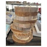 (11) White Cedar Live Edge Wood Cookies