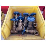 (10) 1/2" Brass Valves