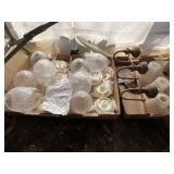 (3) Boxes of Wall Lights and Accessories