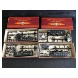 4 HO Scale 2-Bay Hopper Cars