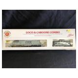 Bachmann HO Scale CSX Locomotive w/ Caboose