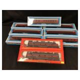 HO Scale Locomotive w/ 7 Passenger Cars