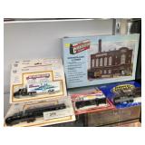 HO Scale Building Kit w/ Transport Trucks