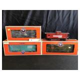 4 Lionel Freight Cars