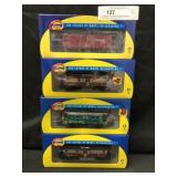 4 Athearn HO Scale Bay  Window Cabooses