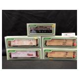 5 Bev-Bel HO Scale Freight Cars