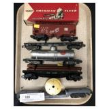 5 American Flyer Freight Cars