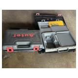 Grouping of Empty Plastic Tool Cases