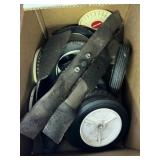 Lawn Mower Wheels w/ Blades