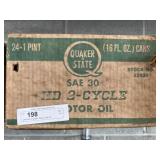 24 Pints of Quaker State 2-Cycle Oil