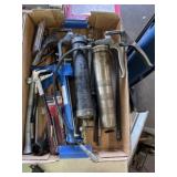 Assortment of Grease Guns & Hand Tools