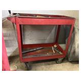 Service Cart w/ Assorted Contents