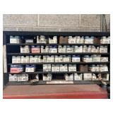 Large Assortment of Hardware w/ Wall Shelf