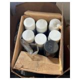 Shop Rags w/ Partial Cans of Engine Cleaner