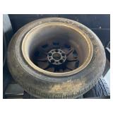 Assortment of Used Tires w/ Tire Rack