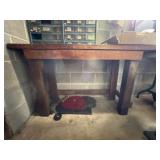 Crafted Wooden Workbench