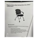 (4) Black Mesh Nesting Chairs