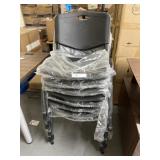 (8) New Plastic Stackable Chairs