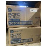 (2) Cases of Pacific Blue Paper Towels