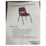 (10) Plastic Shell Stacking Chairs