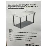 Union & Scale Writing Table-Desk with Power Ports