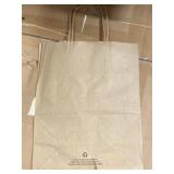 (2) Cases of Kraft Brown Bags
