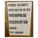 (2) Cases of Paper Shopping Bags