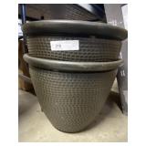 (2) Plastic Flower Planter