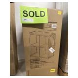 Black Particle Board Shelving Unit