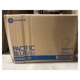 Box of Pacific Blue Toilet Paper Rolls