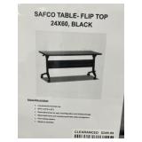 Safco Flip Top Table on Rollers
