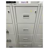 FireKing Fireproof 4 Drawer Filing Cabinet
