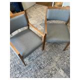(2) Matching Upholstered Guest Chairs