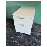 2-Drawer Rolling Filing Cabinet