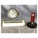 Vintage Mercury Hood Ornaments