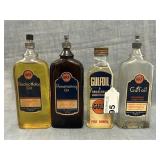4 Paper Label Gulf Oil Screw Top Bottles