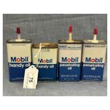 4 Mobil Oil Handy Oilers