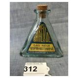 Triangular Shaped Barellol German Oil Bottle