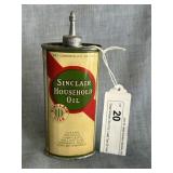 Great Sinclair Oils 4 oz. Lead Top Oil Can