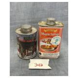 Unopened Maple Syrup Cans