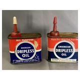 Pair Squat American Dripless Oil Handy Oilers