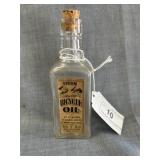 Embossed Glass Bottle Nye Bicycle Sperm Oil