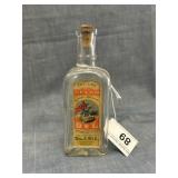 Early Paper Label Triangular-Shaped Sperm Bottle