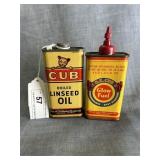 Cub and O.K. Cub Tin Handy Oilers