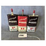 3 Different Pyroil Graphite Handy Oilers
